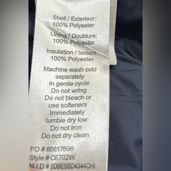 Pearly Vine puffer vest ,women Small.Blue,pink straight ribbon,tassel,Maggie May - Picture 13 of 16